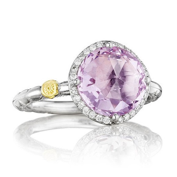 Tacori Jewelry - Tacori Amethyst diamond halo ring